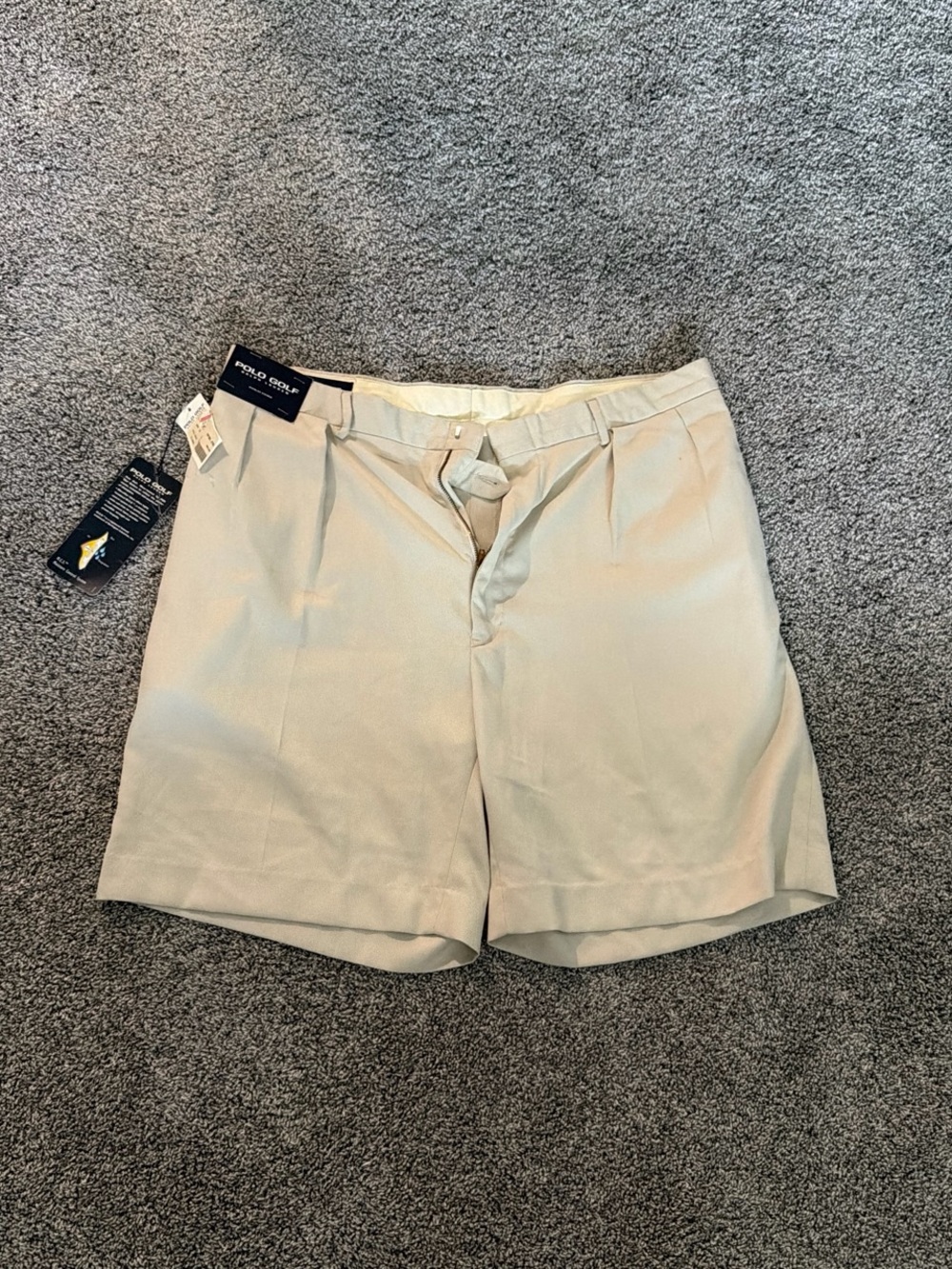Ralph Lauren Men’s Light Khaki Flat-Front Shorts